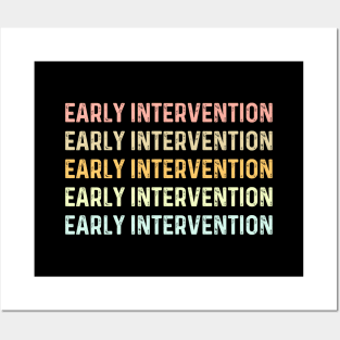 Early childhood intervention thank you early intervention Posters and Art